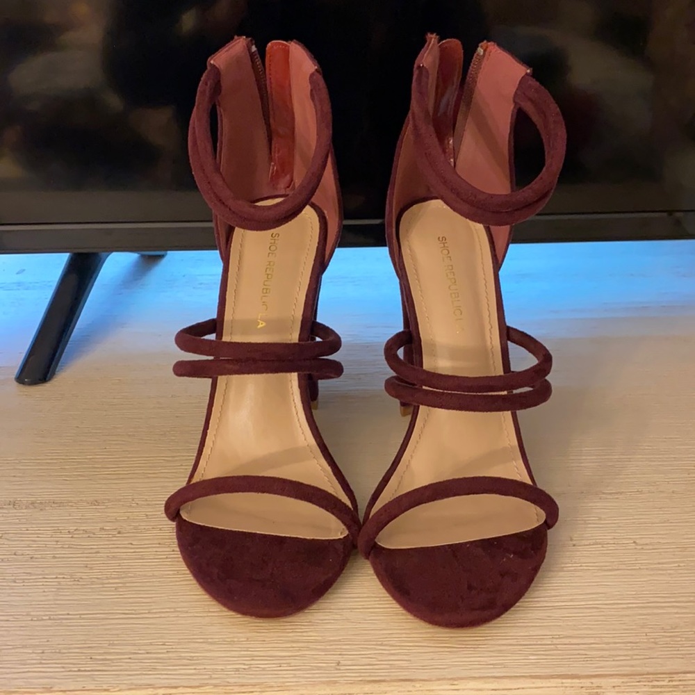 Burgundy heels